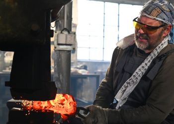 Pavel Bolf, fotogalerie kování meče školy Muramasa