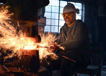 Pavel Bolf, fotogalerie kování meče školy Muramasa