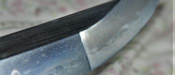Pavel Bolf - Katana ve stylu období Nambokucho. Detail čepele.
