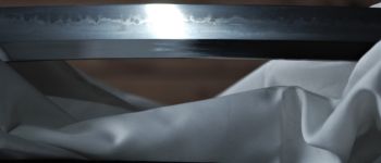 Pavel Bolf - Katana ve stylu školy Bizen-Osafune. Detail čepele.