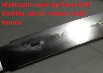 Wakizashi, koshiba, utsuri, midare choji hamon