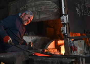 Pavel Bolf, fotogalerie kování meče školy Muramasa