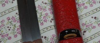 Pavel Bolf - Moroha zukuri tanto in Aikuchi koshirae