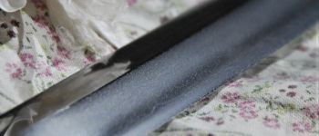 Pavel Bolf - Katana ve stylu období Nambokucho. Detail čepele.