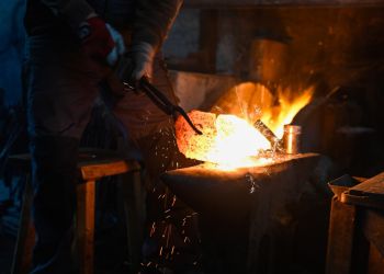 Pavel Bolf, fotogalerie kování meče školy Muramasa