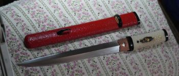 Pavel Bolf - Moroha zukuri tanto in Aikuchi koshirae