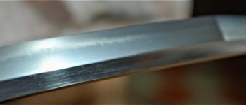 Pavel Bolf - Katana v základní nezdobené soupravě v Tenshó stylu, kissaki