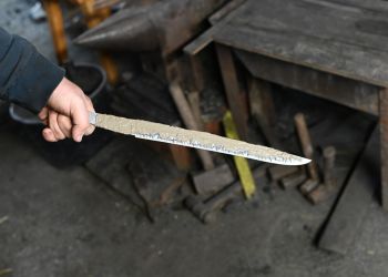 Pavel Bolf, fotogalerie kování meče školy Muramasa