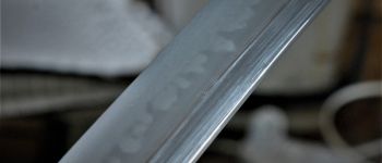 Pavel Bolf - Tachi v uchigatana koshirae, Kamakura Ichimonji styl, detail čepele