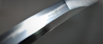 Pavel Bolf - Katana v základní nezdobené soupravě v Tenshó stylu, kissaki