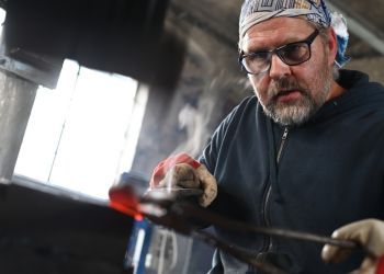 Pavel Bolf, fotogalerie kování meče školy Muramasa