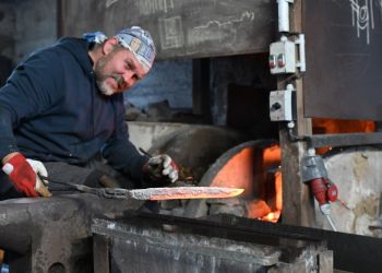 Pavel Bolf, fotogalerie kování meče školy Muramasa