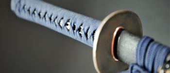 Pavel Bolf - Katana v základní nezdobené soupravě v Tenshó stylu , tsuba