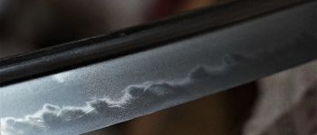 Pavel Bolf - Tachi ve stylu Kagemitsu v Tensho koshirae Detail čepele