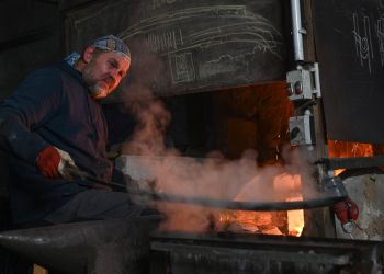 Pavel Bolf, fotogalerie kování meče školy Muramasa