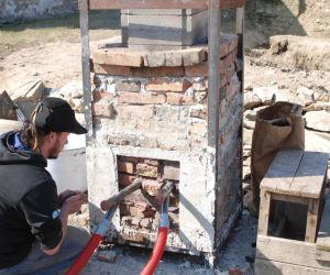 Tavba tamahagane v březnu 2022 v Pálovicích u Pavla Bolfa