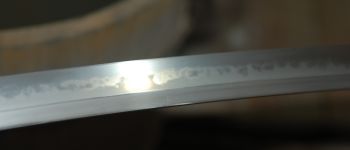 Pavel Bolf - Tachi v uchigatana koshirae, Kamakura Ichimonji styl, detail čepele