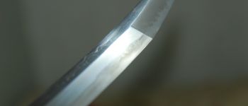 Pavel Bolf - O-wakizashi, tensho koshirae, detail čepele