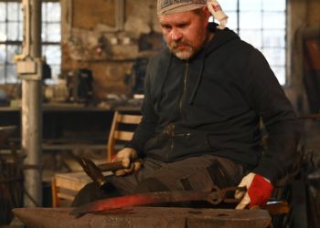 Pavel Bolf, fotogalerie kování meče školy Muramasa
