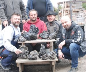 Tavba tamahagane v březnu 2022 v Pálovicích u Pavla Bolfa