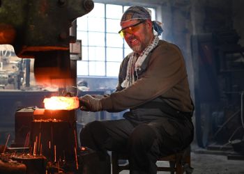 Pavel Bolf, fotogalerie kování meče školy Muramasa