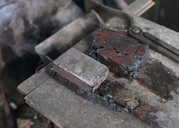 Pavel Bolf, fotogalerie kování meče školy Muramasa