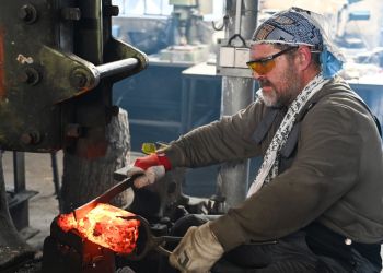 Pavel Bolf, fotogalerie kování meče školy Muramasa