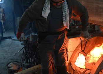 Pavel Bolf, fotogalerie kování meče školy Muramasa
