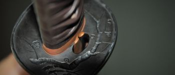 Pavel Bolf - katana v uchigatana koshirae, detail tsuba