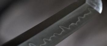 Pavel Bolf - katana sunobe pro tameshigiri, detail čepele