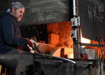 Pavel Bolf, fotogalerie kování meče školy Muramasa