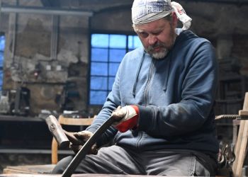 Pavel Bolf, fotogalerie kování meče školy Muramasa