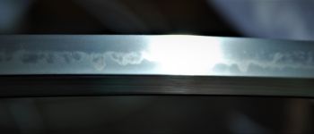 Pavel Bolf - Tachi v uchigatana koshirae, Kamakura Ichimonji styl, detail čepele