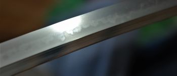 Pavel Bolf - Tachi v uchigatana koshirae, Kamakura Ichimonji styl, detail čepele