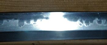 Pavel Bolf - Wakizashi ve stylu školy Ichimonji, detail čepele