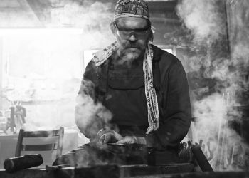 Pavel Bolf, fotogalerie kování meče školy Muramasa
