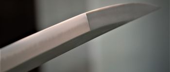 Pavel Bolf - Katana v základní nezdobené soupravě v Tenshó stylu, kissaki