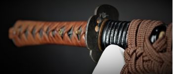 Pavel Bolf - O-wakizashi, Tensho koshirae, reprodukce Soshu stylu, tsuba