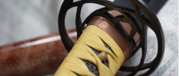 Pavel Bolf - Tachi v uchigatana koshirae, same saya, fuchi