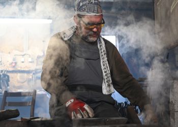 Pavel Bolf, fotogalerie kování meče školy Muramasa