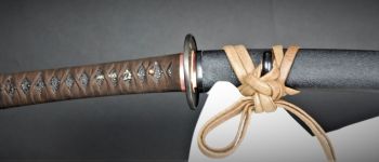 Pavel Bolf - Ichimonji katana v tensho koshirae detail