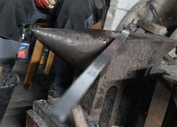 Pavel Bolf, fotogalerie kování meče školy Muramasa