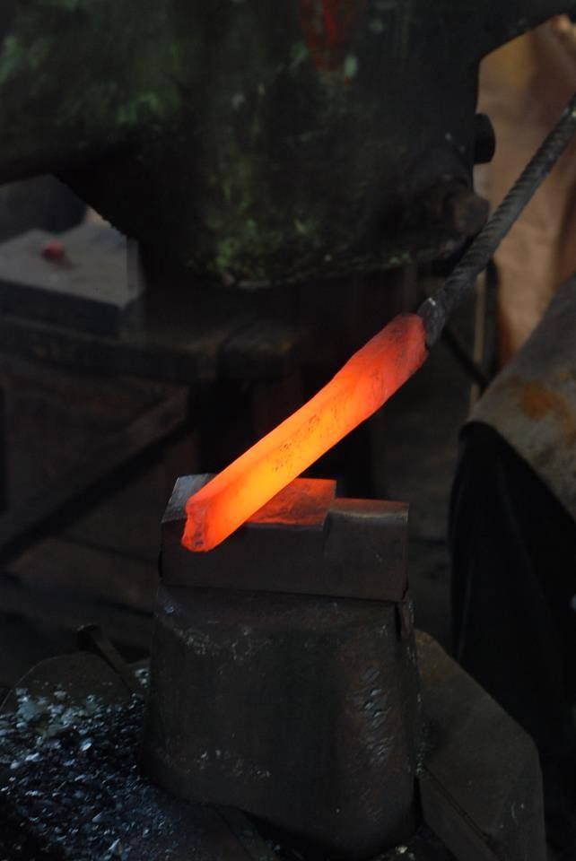 Steel pulling by forging