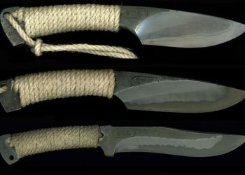 Pavel Bolf - nůž z nepřekládané oceli sunobe Nůž z nepřekládané oceli sunobe