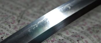Pavel Bolf - Katana in the style of the Nambokucho period. Blade detial.