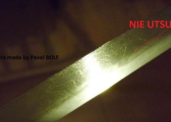 Blade tanto, ayasugi hada. Suguha homon with distinctive no utsuri.